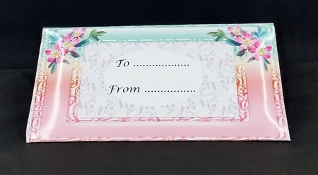 Money Wallet matching Christening, Communion, Baptism card design Pink Cross by Diane  Vermeer