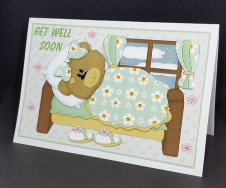 Get Well Soon Decoupage Topper by Diane  Vermeer