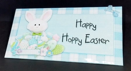 Hoppy Easter Cash Envelope Blue by Diane  Vermeer