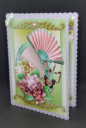 Beautiful Pastel Pink Hydranger with Verse  by Diane  Vermeer