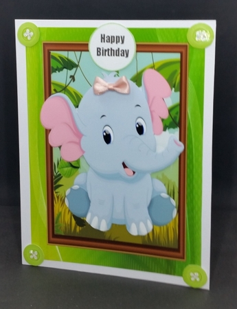 Cute Elephant by Diane  Vermeer