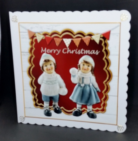 Scallop Topper Christmas Children by Diane  Vermeer