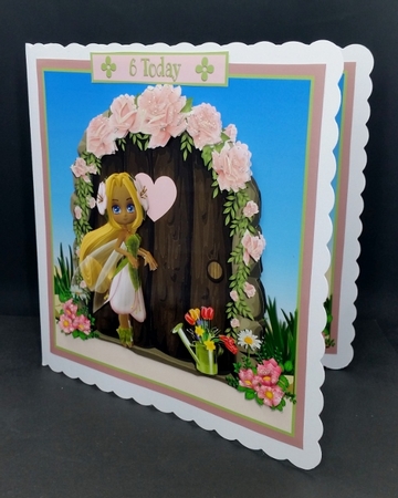 PINK ROSE FAIRY DOOR - MINI KIT - AGES 3 to 9 by Diane  Vermeer