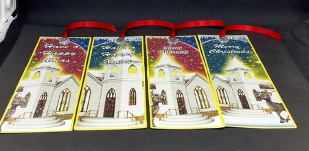 4 Beautiful Christmas Bookmarks #12 by Diane  Vermeer