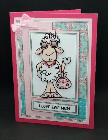 Humourous Mothers Day - I Love Ewe Mum by Diane  Vermeer