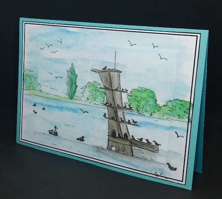 Warter colour and pen art by Diane  Vermeer