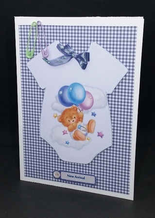 Baby Boy Onesie, Teddie by Diane  Vermeer