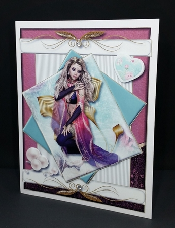 Our Fairy Princess Twisted Card Topper  by Diane  Vermeer