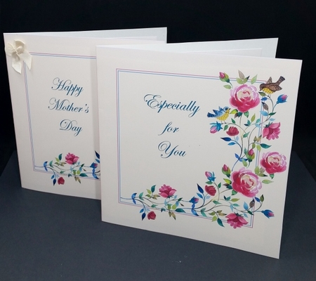 Quick Cut and Fold Floral Cards & Blank Insert Bumper Kit - Climbing Roses 5 Different Occasions Cut & Fold Cards by Diane  Vermeer
