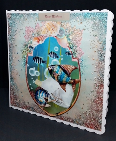 Beach Vacation Topper with Decoupage by Diane  Vermeer