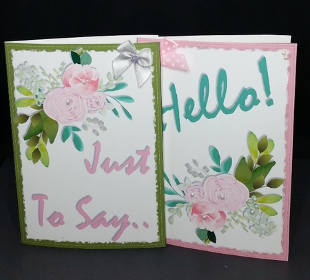 PINK PEONY NOTELETS by Diane  Vermeer