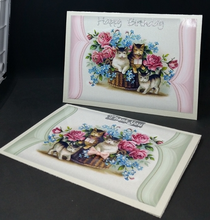 Vintage  Kittens  4 by Diane  Vermeer