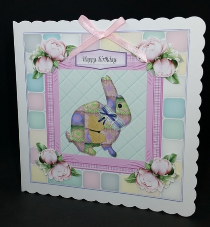 Patch Work 8 x 8 Rabbit by Diane  Vermeer