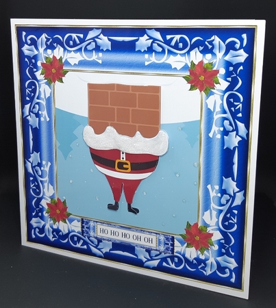 HO HO HO OH OH - Santas stuck in the chimney  by Diane  Vermeer