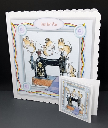 Mice  on the Sewing Machine  by Diane  Vermeer