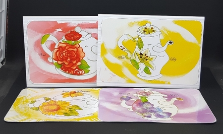 happy teapot bookmarks by Diane  Vermeer