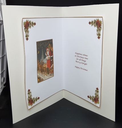 Vintage Father Christmas Insert by Diane  Vermeer