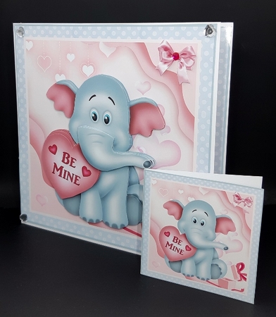 Little Valentine Elephant by Diane  Vermeer