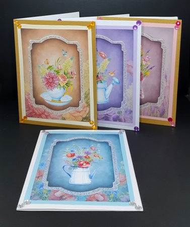 Flowers for You - 4 Toppers by Diane  Vermeer