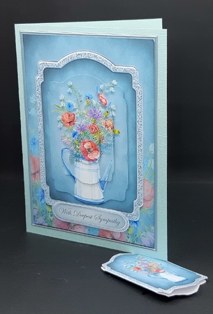 Flowers for You 2 - 5x7 Topper and Tag by Diane  Vermeer