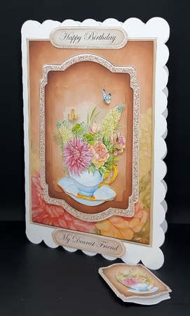 Flowers for You 3 - 5x7 Topper and Tag by Diane  Vermeer