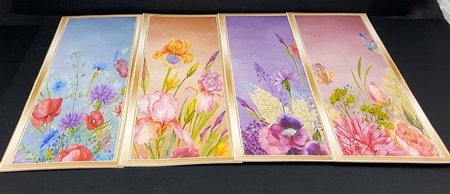 Flowers for You - 4 Bookmarks by Diane  Vermeer