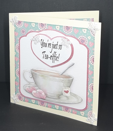 I Love You More Than Tea 5inch Topper and Insert by Diane  Vermeer