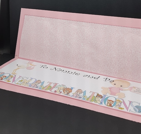 LARGE DL CARD - NANNIE AND PA CONGRATS INSERT by Diane  Vermeer