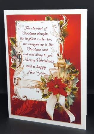 Cheeriest Christmas wishes decoupage sheet by Diane  Vermeer