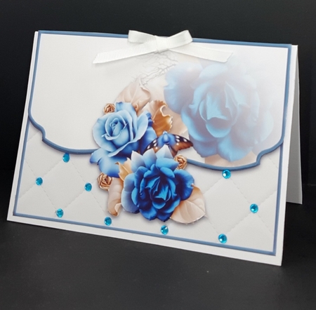 Santorini Dew Fancy Scalloped Edge Envelope Card by Diane  Vermeer