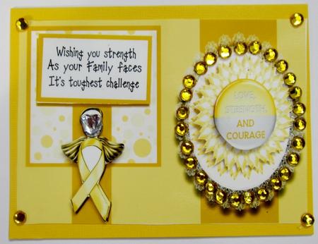 Childhood Cancer Card by Diane  Vermeer