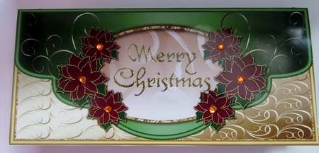 Cut & Fold Envelope Card with Poinsettias & Insert 6 by Diane  Vermeer