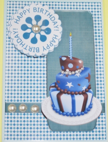 Happy Cake Day! Blue by Diane  Vermeer