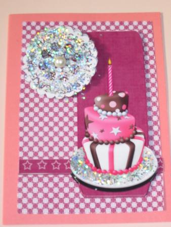 Happy Cake Day! Pink by Diane  Vermeer