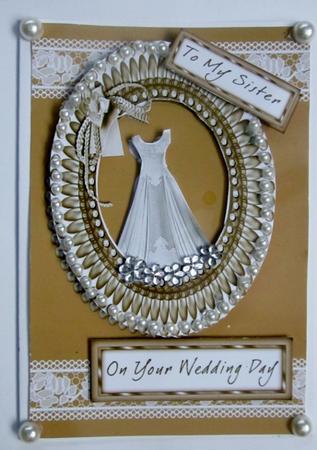For My Female Relative on Your Weddding Day in Gold by Diane  Vermeer