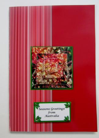 Down Under Xmas Fold Back Card - Grevillia by Diane  Vermeer