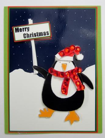 Merry Christmas Penguin by Diane  Vermeer