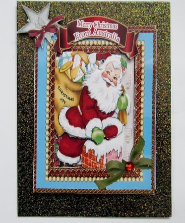 Merry Christmas Anne's Santa Includes from Australia by Diane  Vermeer