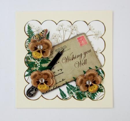 Tea Pansy Wishing You Well Ink Saver 6in Step by Step by Diane  Vermeer