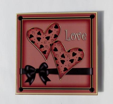 Love Hearts Quick Cut and Fold Card by Diane  Vermeer