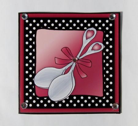 Lovin Spoonful Cut and Fold Card by Diane  Vermeer