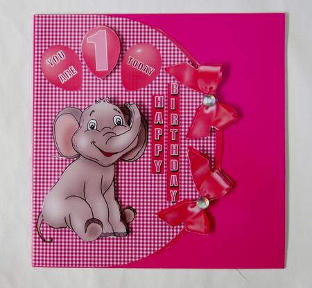 1st Birthday Pink by Diane  Vermeer
