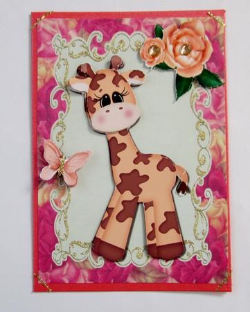 Cute Giraffe by Diane  Vermeer