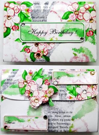 Apple Blossom Gifts and Money Wallet by Diane  Vermeer