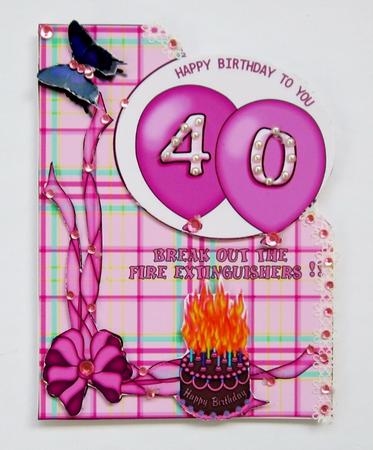 Over the Corner 40 Cake by Diane  Vermeer