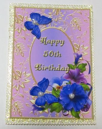 Petunia Corner - Happy 50th Birthday by Diane  Vermeer