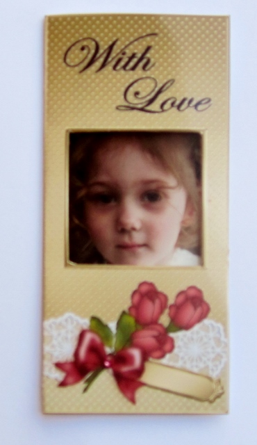 Add a Photo Card Roses & Lace with easy fold frame by Diane  Vermeer