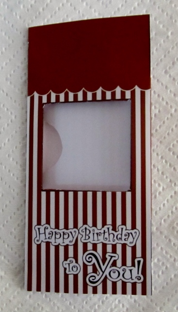 Add a Photo Birthday Stripes Card with Easy Fold Frame by Diane  Vermeer