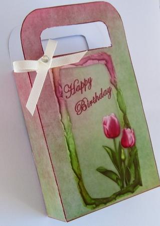 Tulips, Medium Gift Bag by Diane  Vermeer