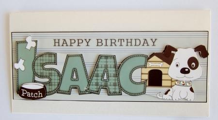 Patch the Dog Isaac Large Dl by Diane  Vermeer